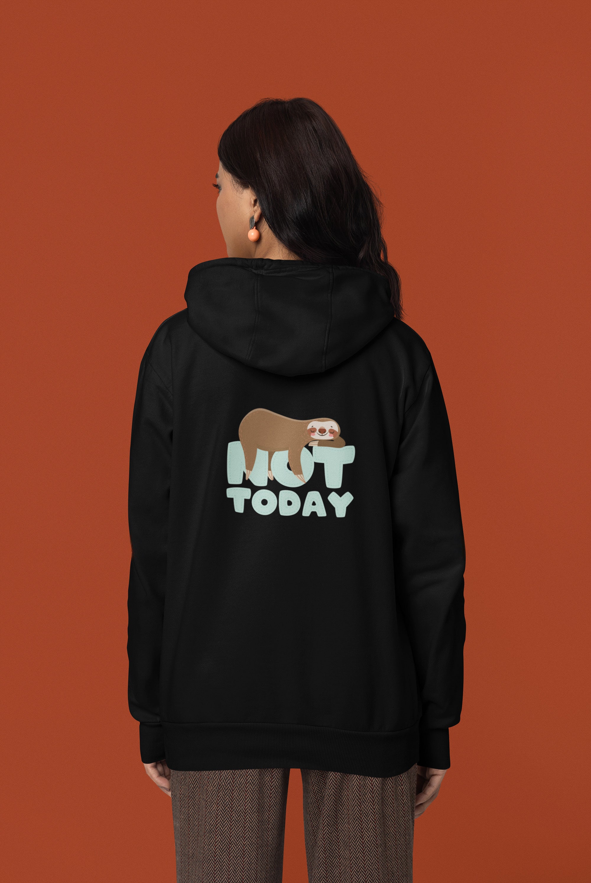 Not Today Hoodie by SmilingSkull