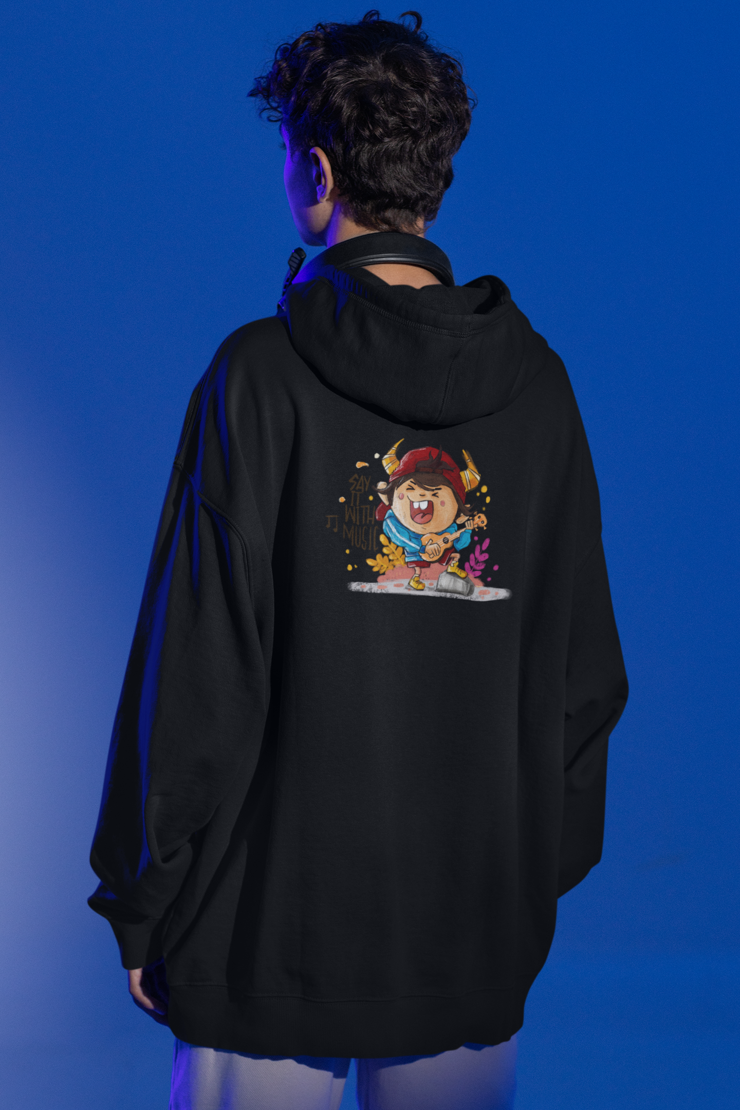 Say It With Music Hoodie by SmilingSkull