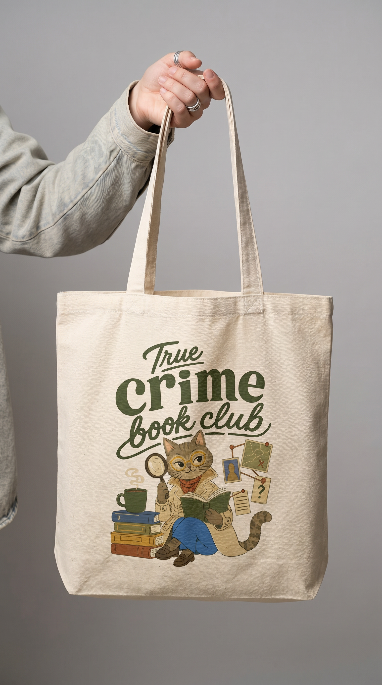 True Crime Book Club Tote Bag