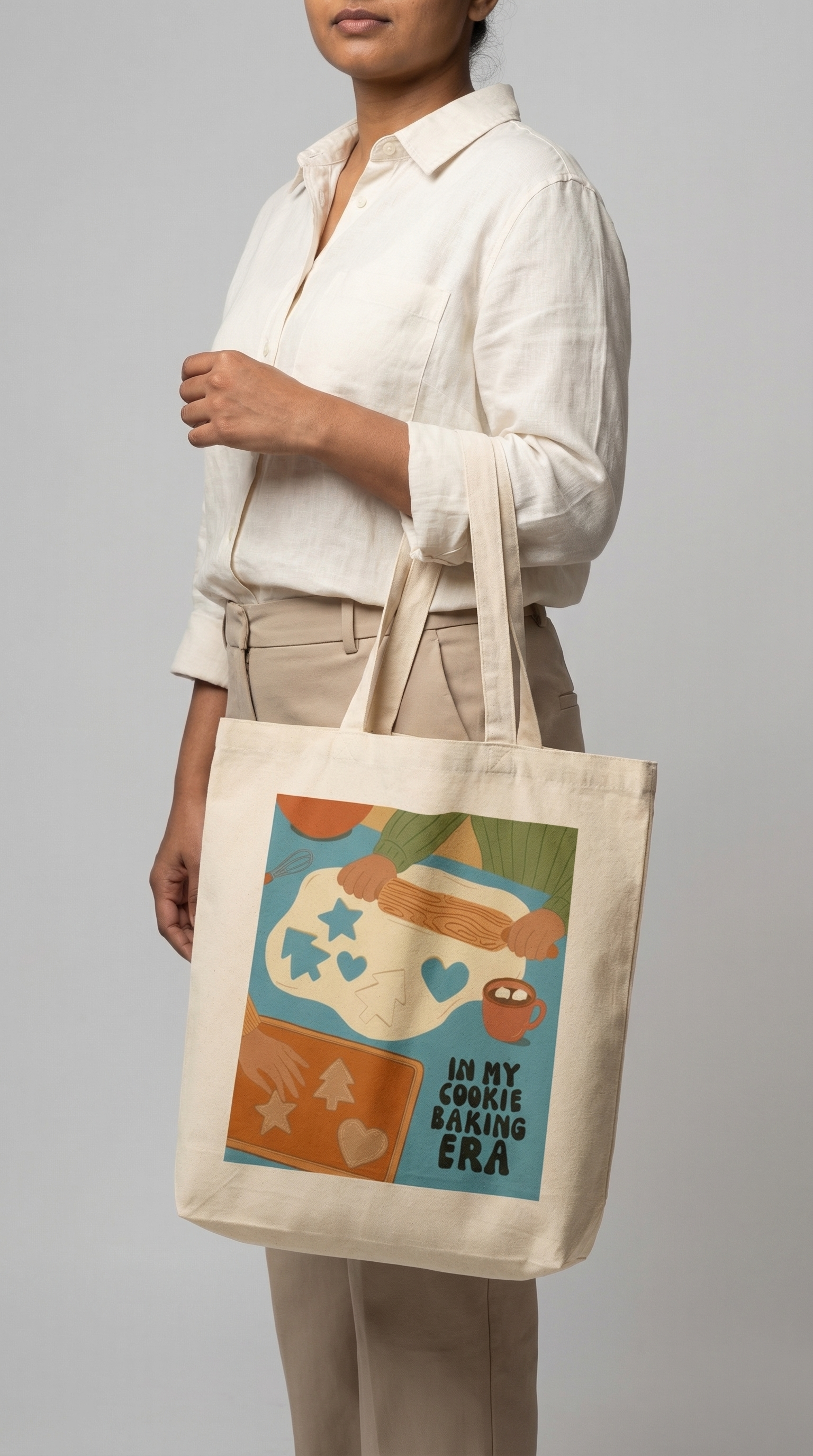 In My Cookie Baking Era - Christmas Baking Large Tote Bag