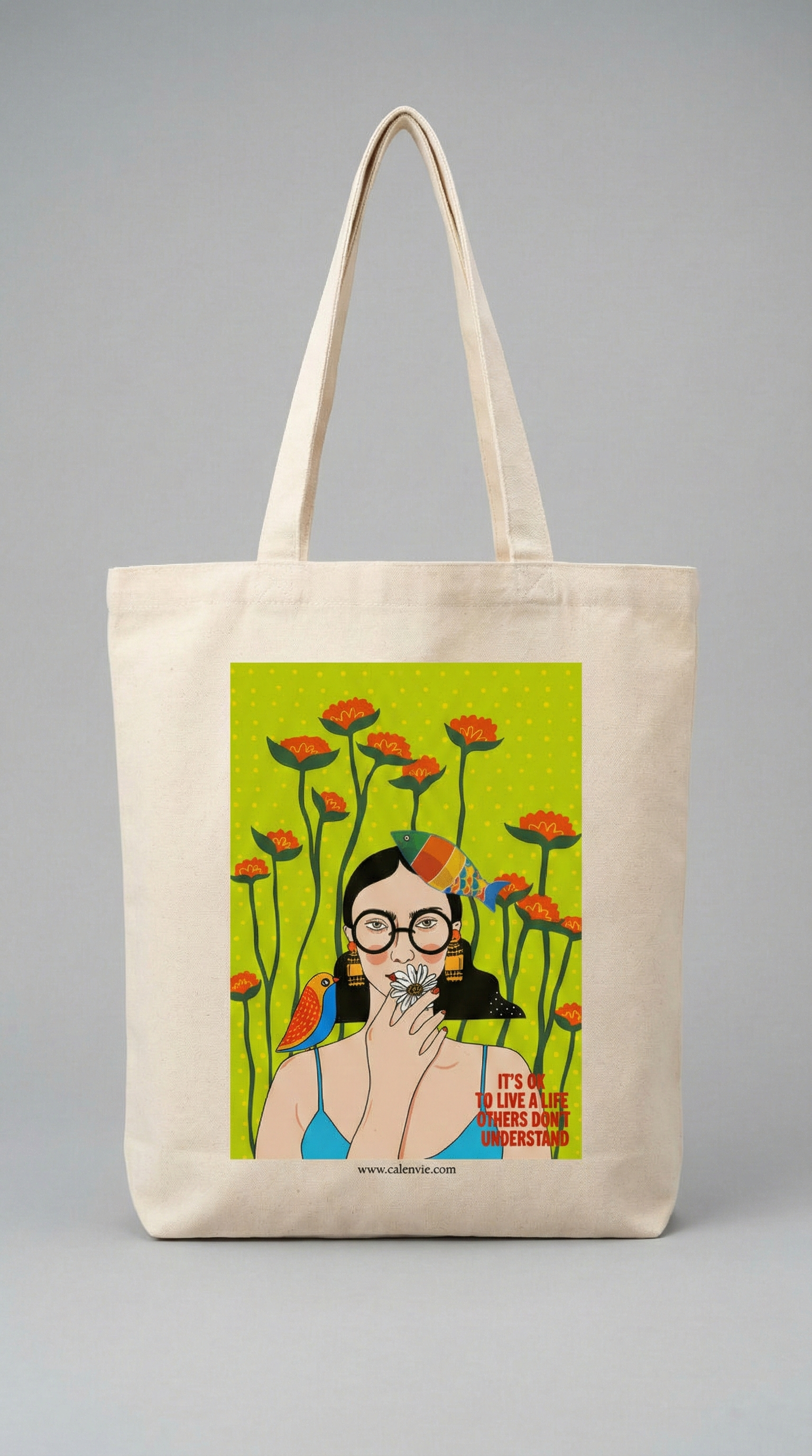 Unapologetically You It's OK Tote Bag with Zipper