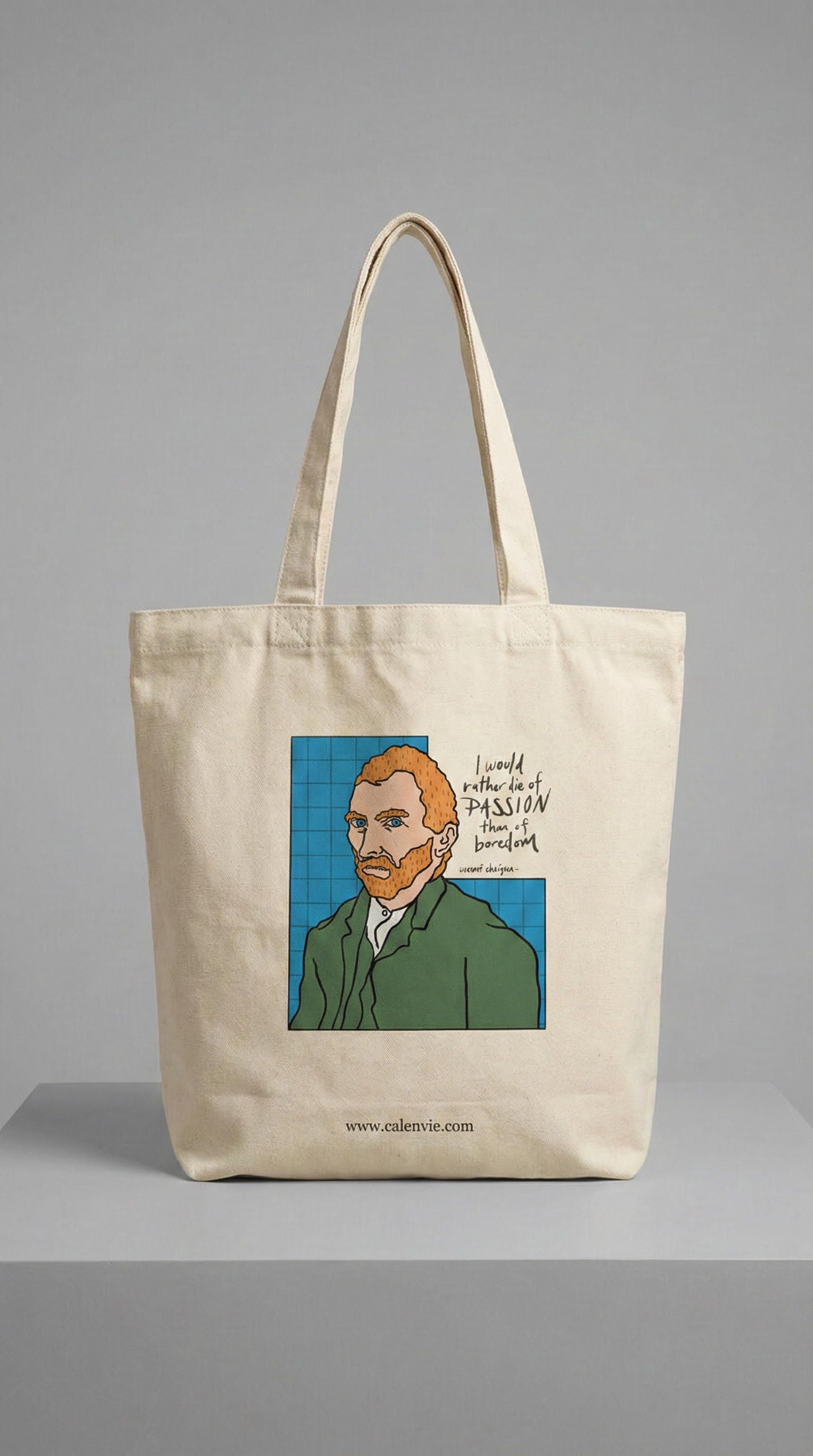 Gogh-Getter Van Gogh Tote Bag with Zipper
