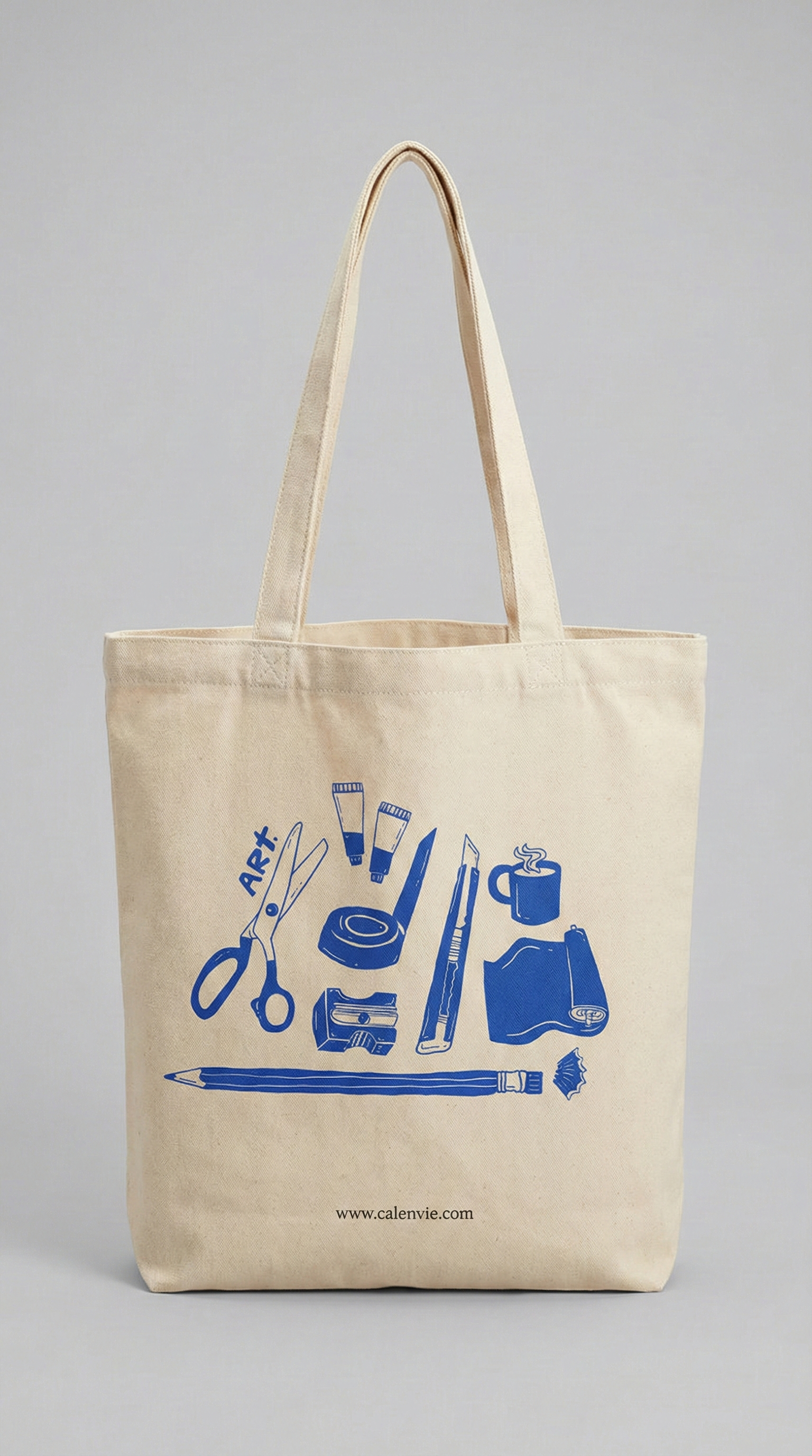 Artful Essentials Minimal Tote Bag with Zipper