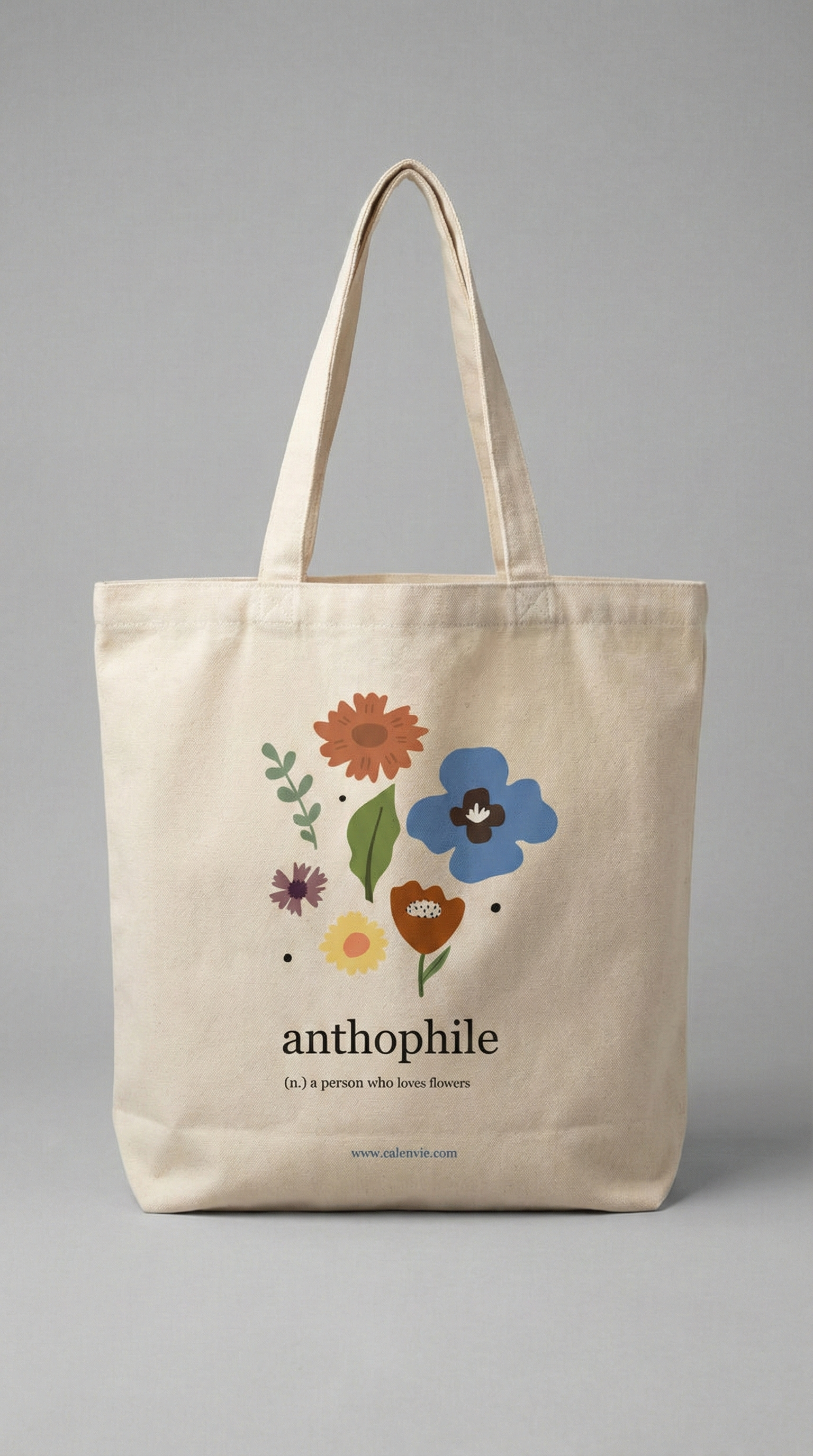 Blossom Buddy Anthophile Tote Bag with Zipper