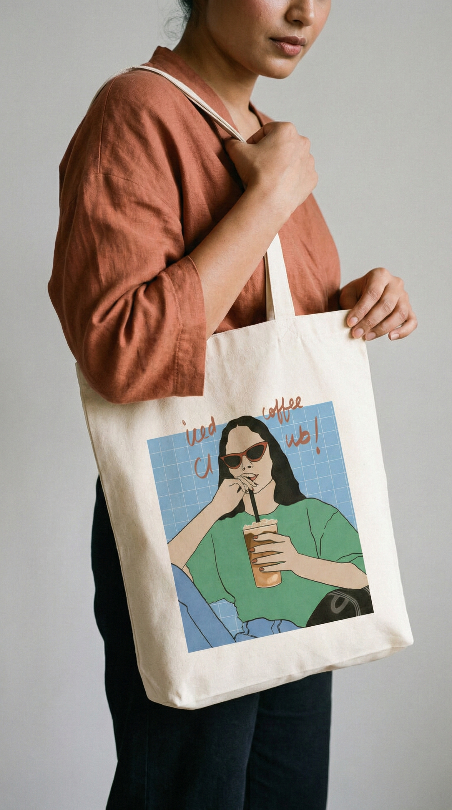 Iced Coffee Club Tote Bag