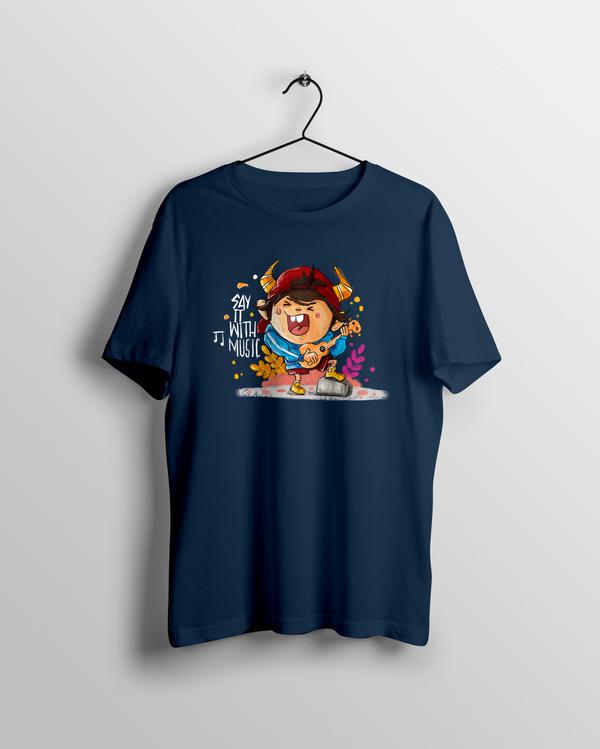 Say It With Music T-shirt by SmilingSkull - Calenvie