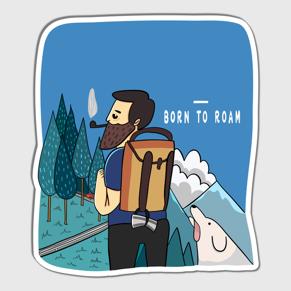 Born To Roam Sticker