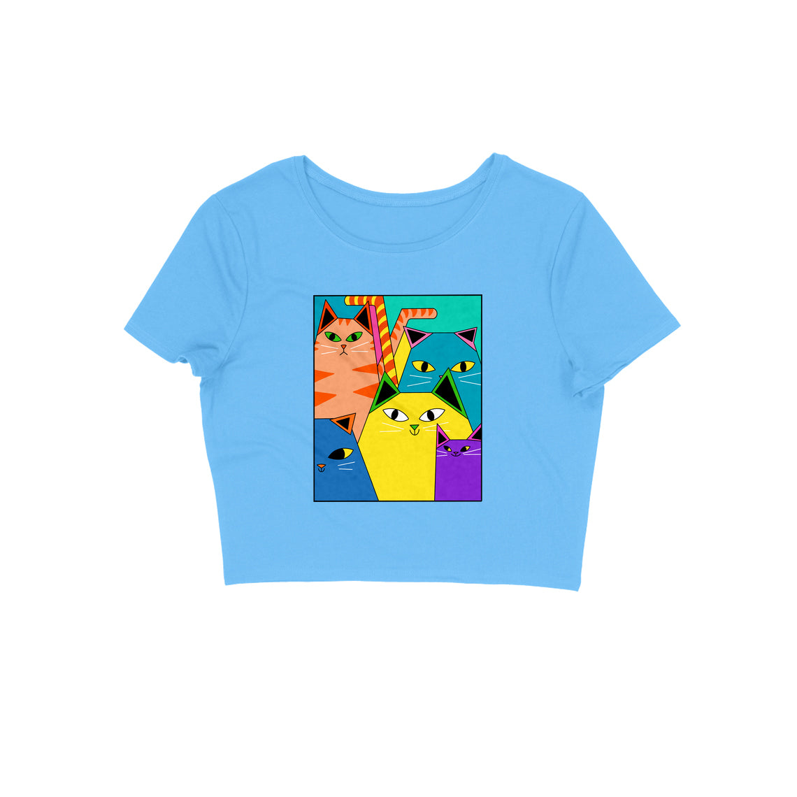 Cats Crop Top