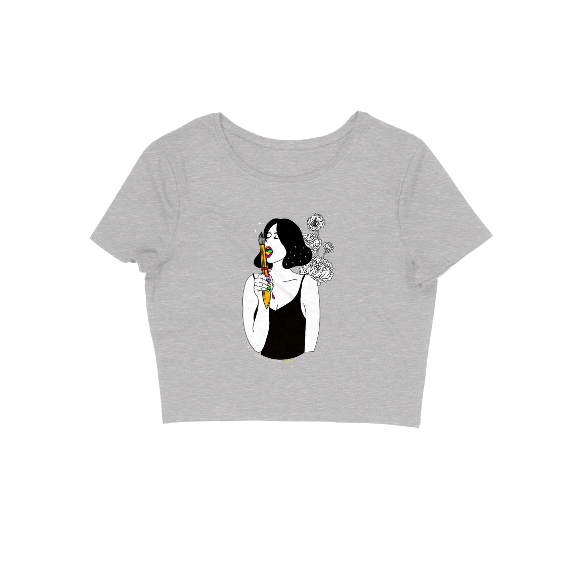 Horny for Art Crop Top