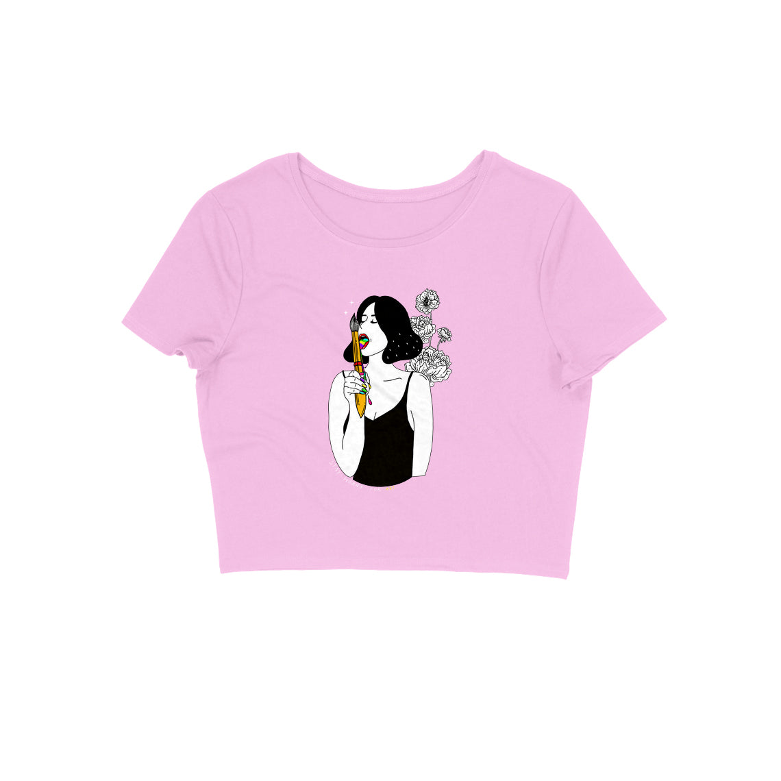 Horny for Art Crop Top