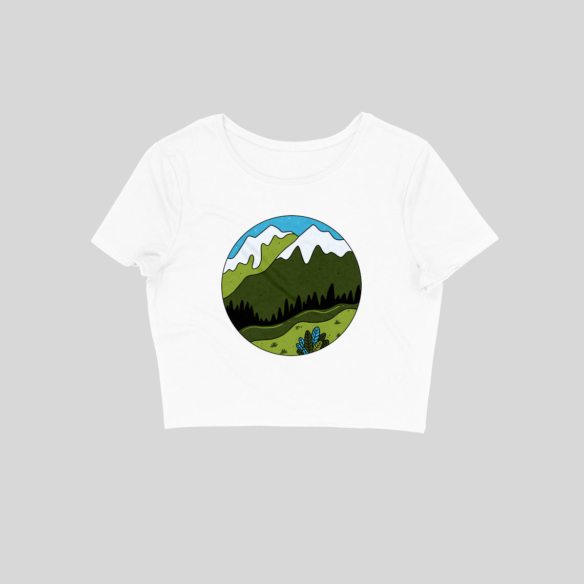 Mountains Calling Crop Top