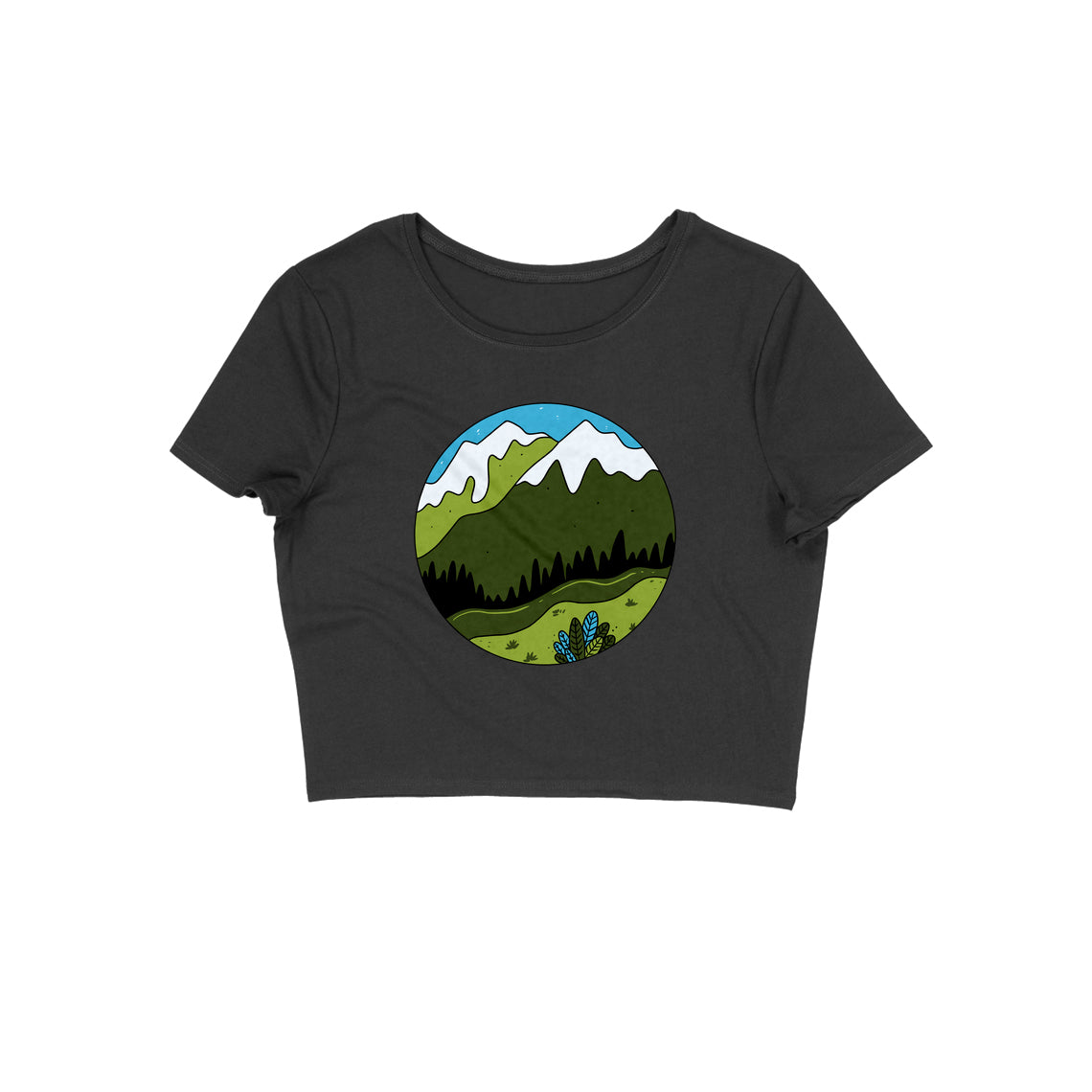 Mountains Calling Crop Top