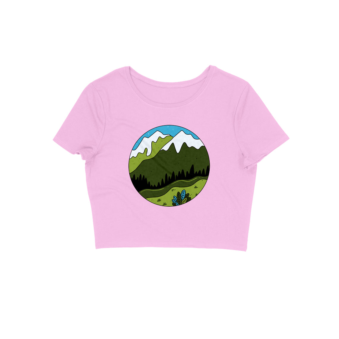 Mountains Calling Crop Top