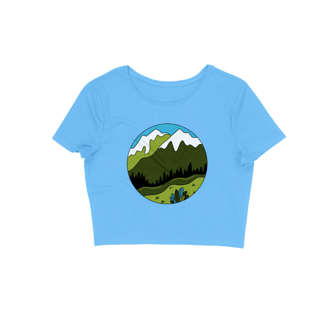 Mountains Calling Crop Top