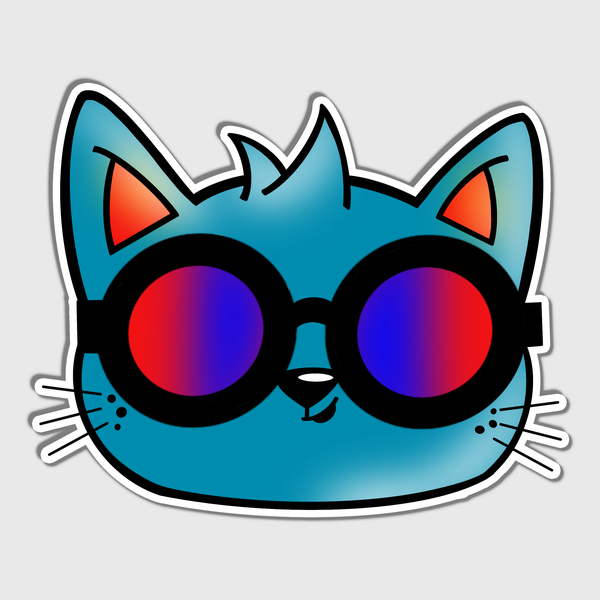 Cool Cat Sticker