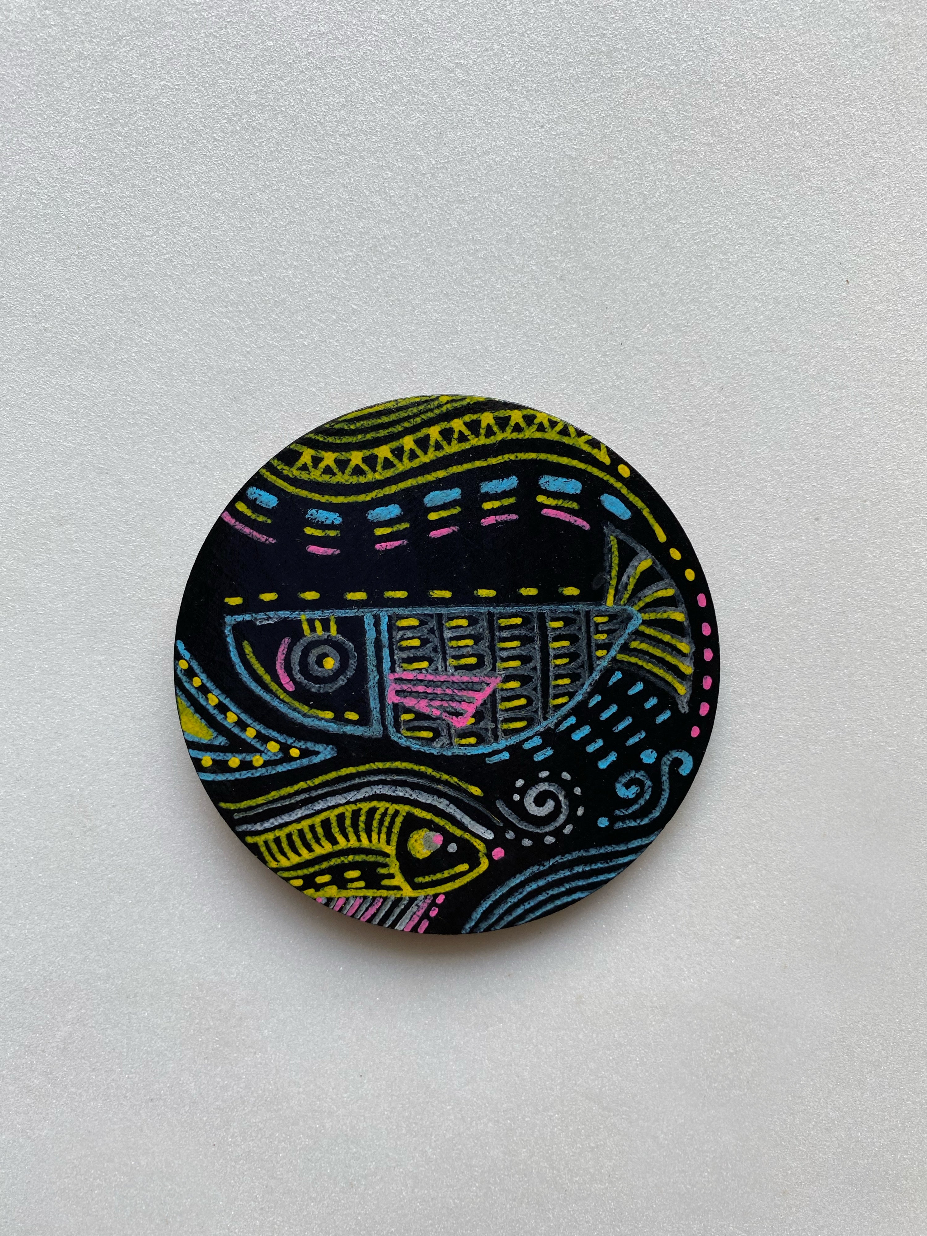 Fish Hand Painted Fridge Magnet