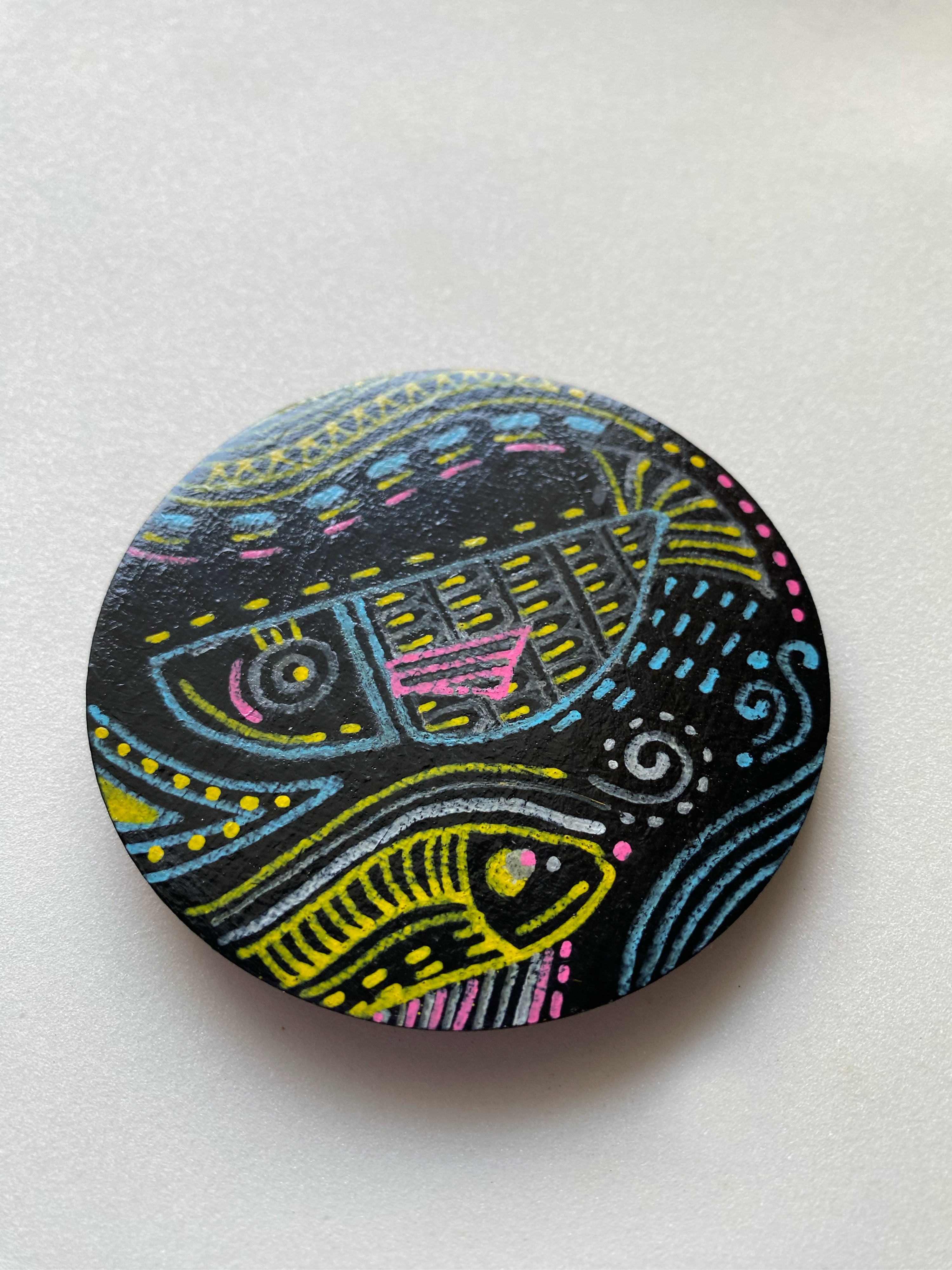 Fish Hand Painted Fridge Magnet
