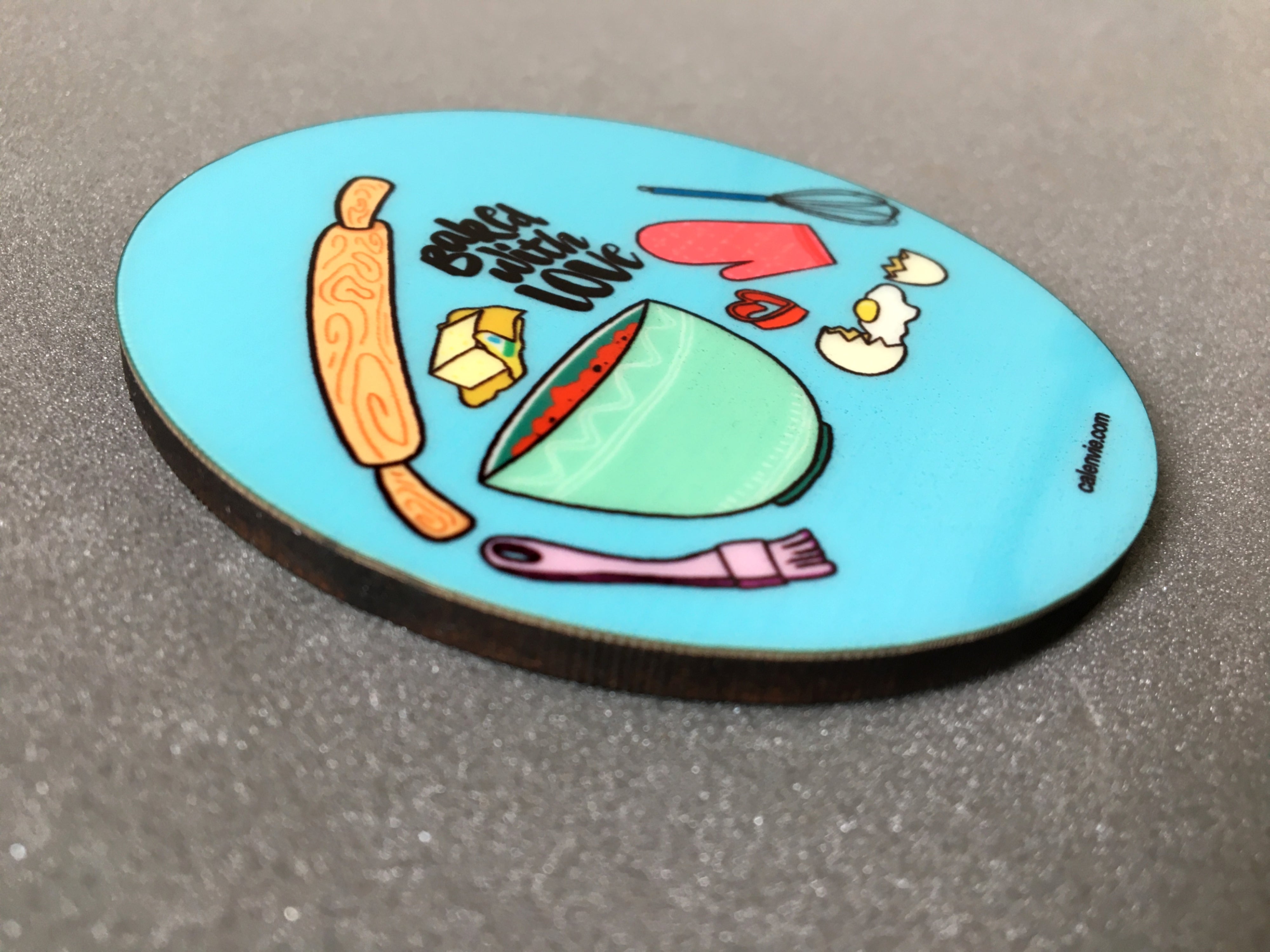 Baked with Love Magnet - Kitchen Charm