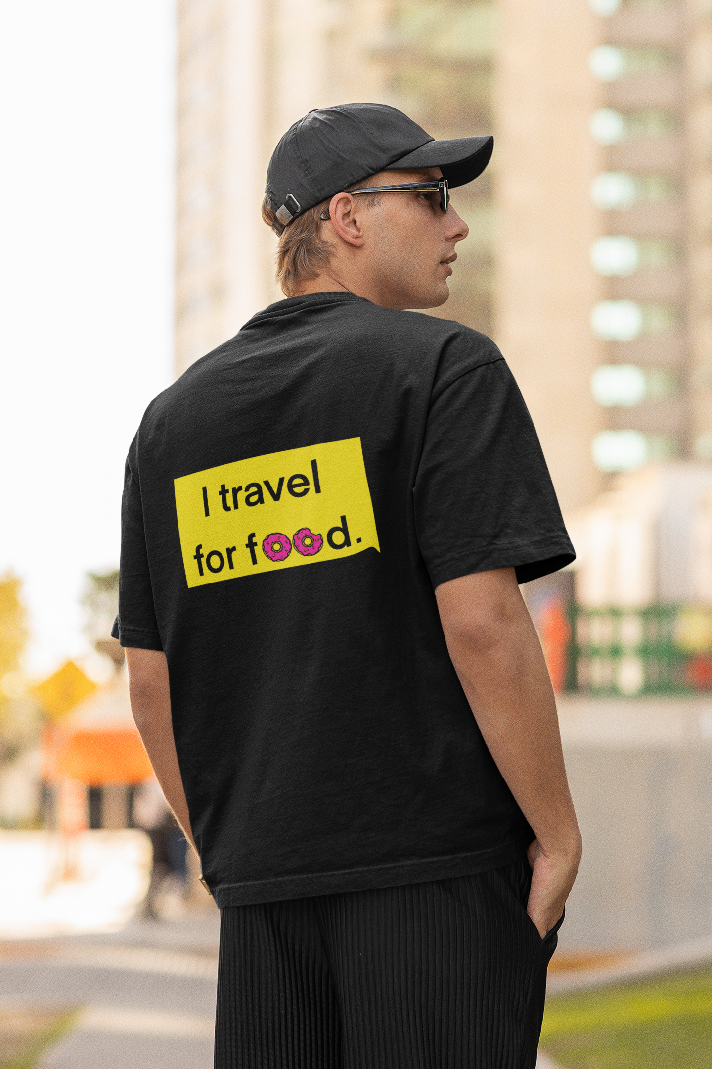I Travel For Food Oversized Unisex T-shirt