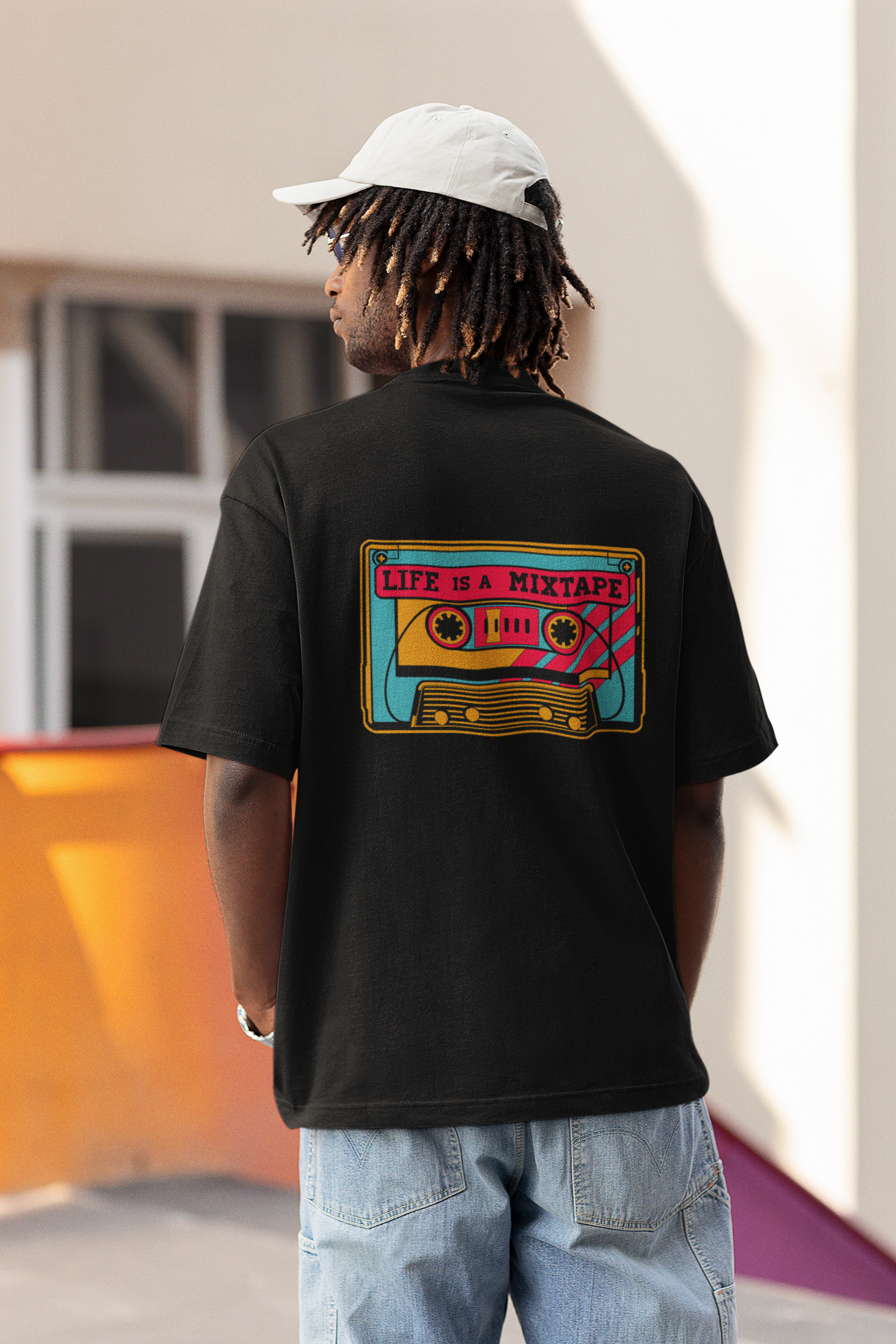Life Is A Mixtape Oversized Unisex T-shirt