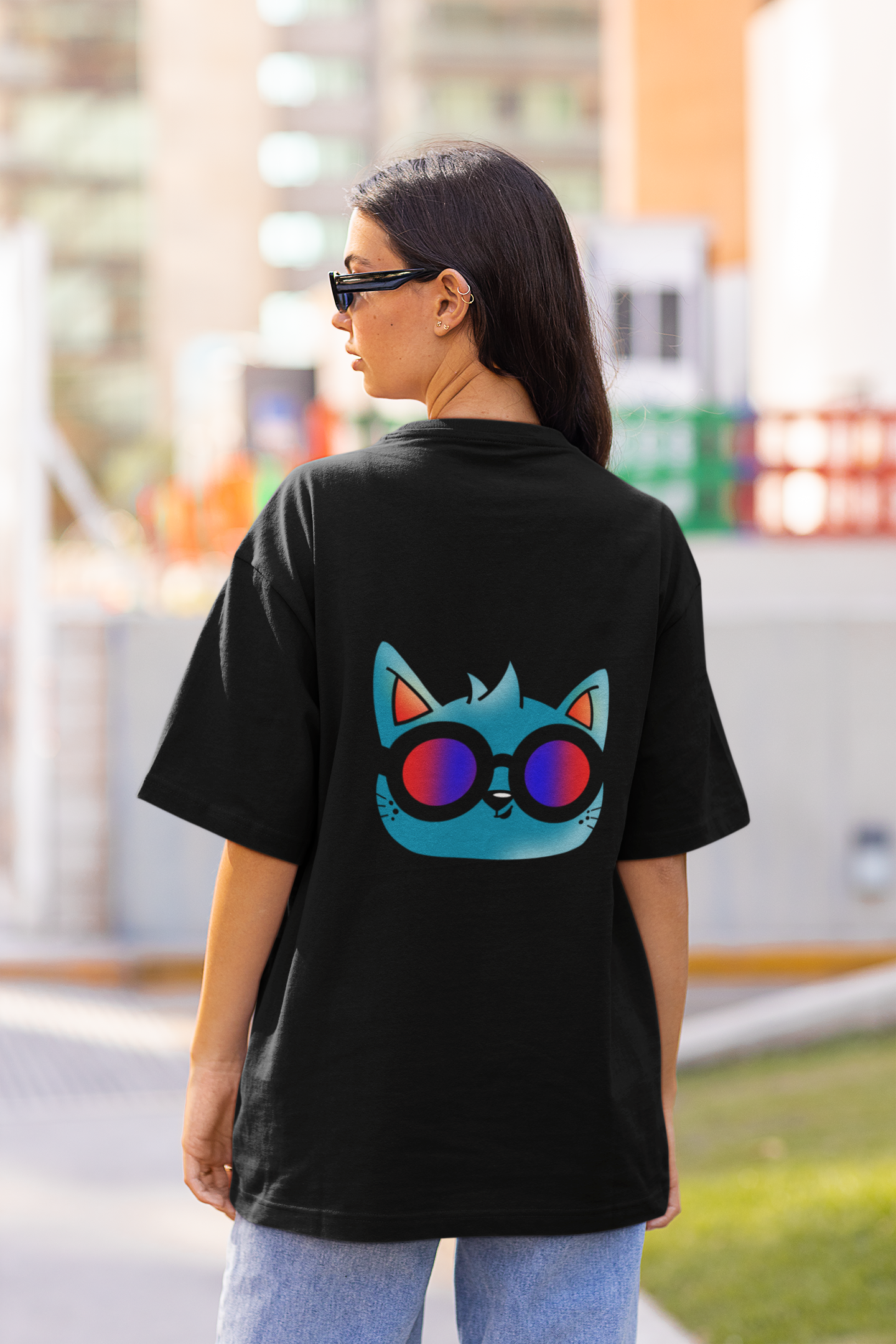Cool Cat Oversized Unisex T-shirt