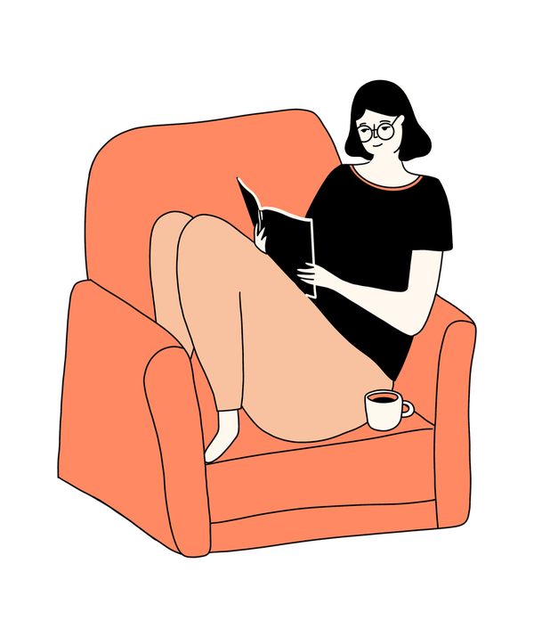Book Worm T-shirt - Calenvie