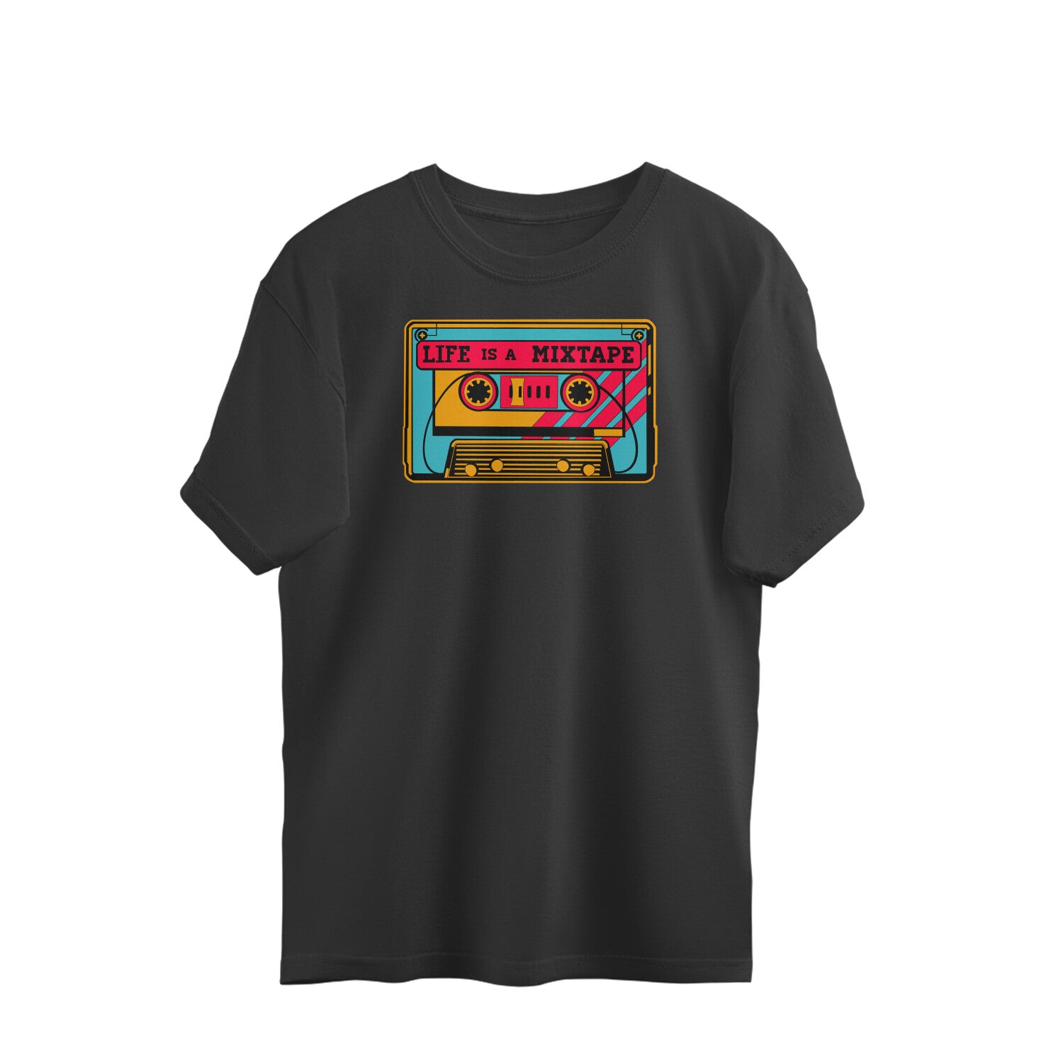 Life Is A Mixtape Oversized Unisex T-shirt
