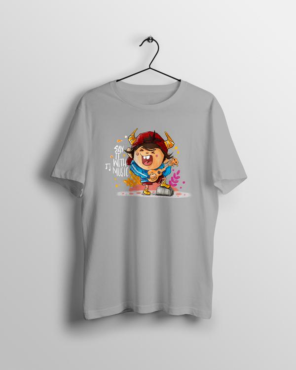 Say It With Music T-shirt by SmilingSkull - Calenvie