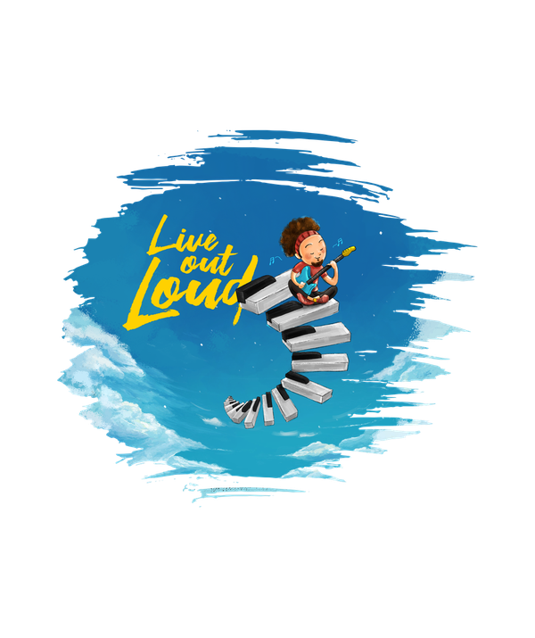 Live Out Loud T-shirt by SmilingSkull - Calenvie