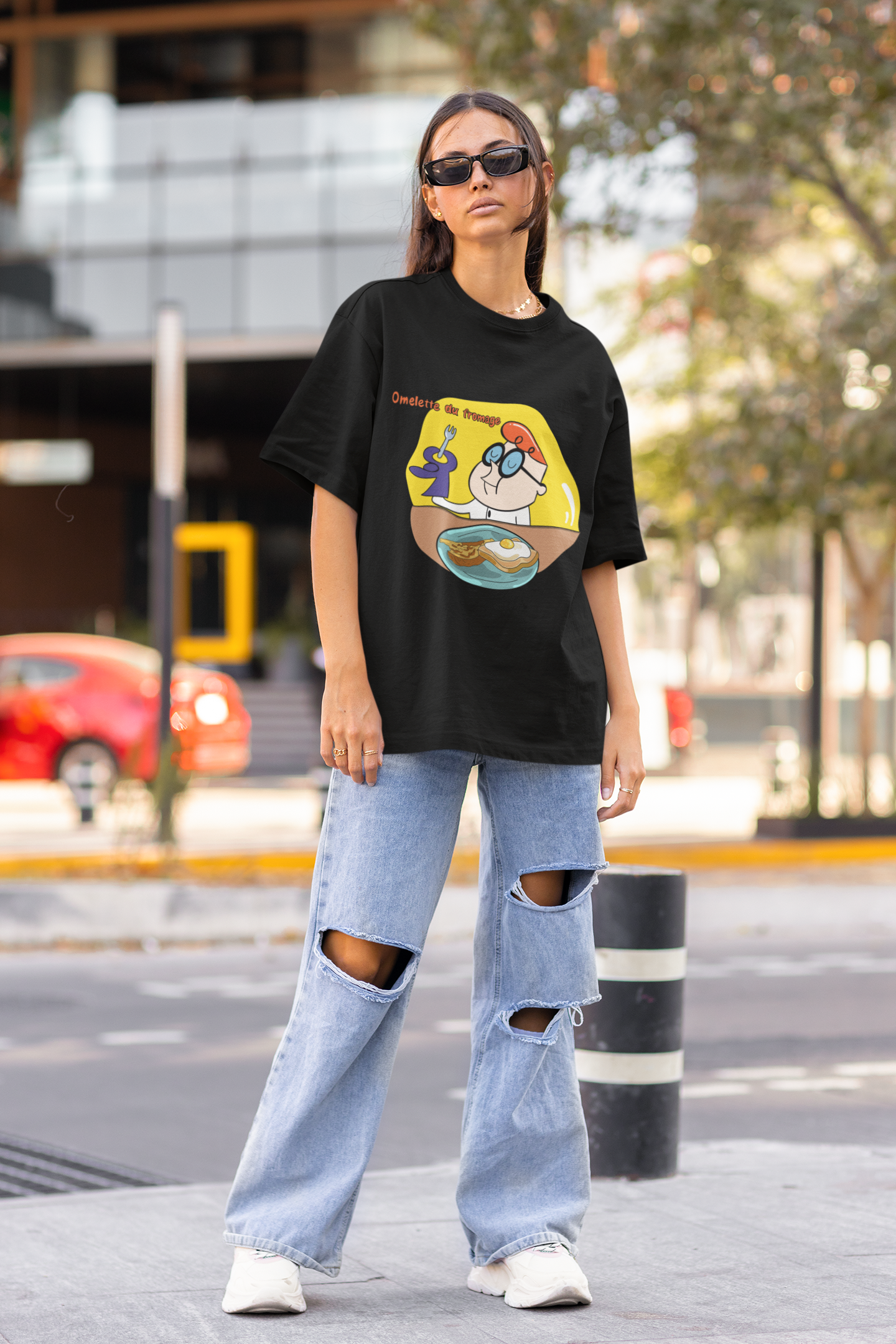 Omlette du fromage - Dexter Oversized Unisex T-shirt