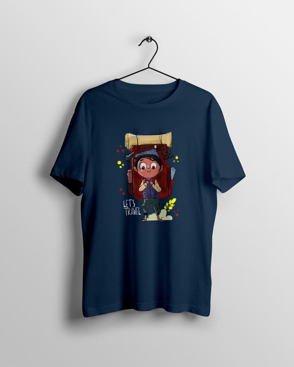 Lets Travel T-shirt by SmilingSkull - Calenvie