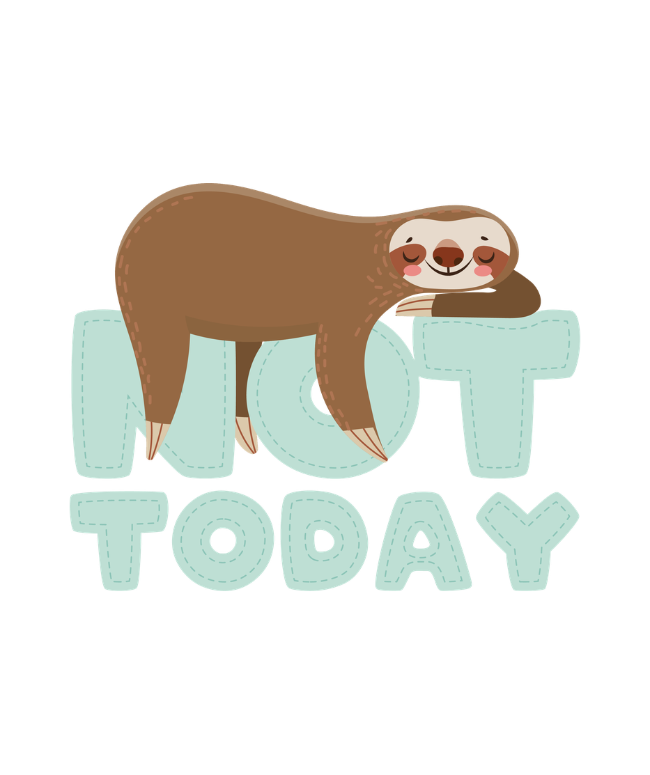 Not Today Hoodie by SmilingSkull