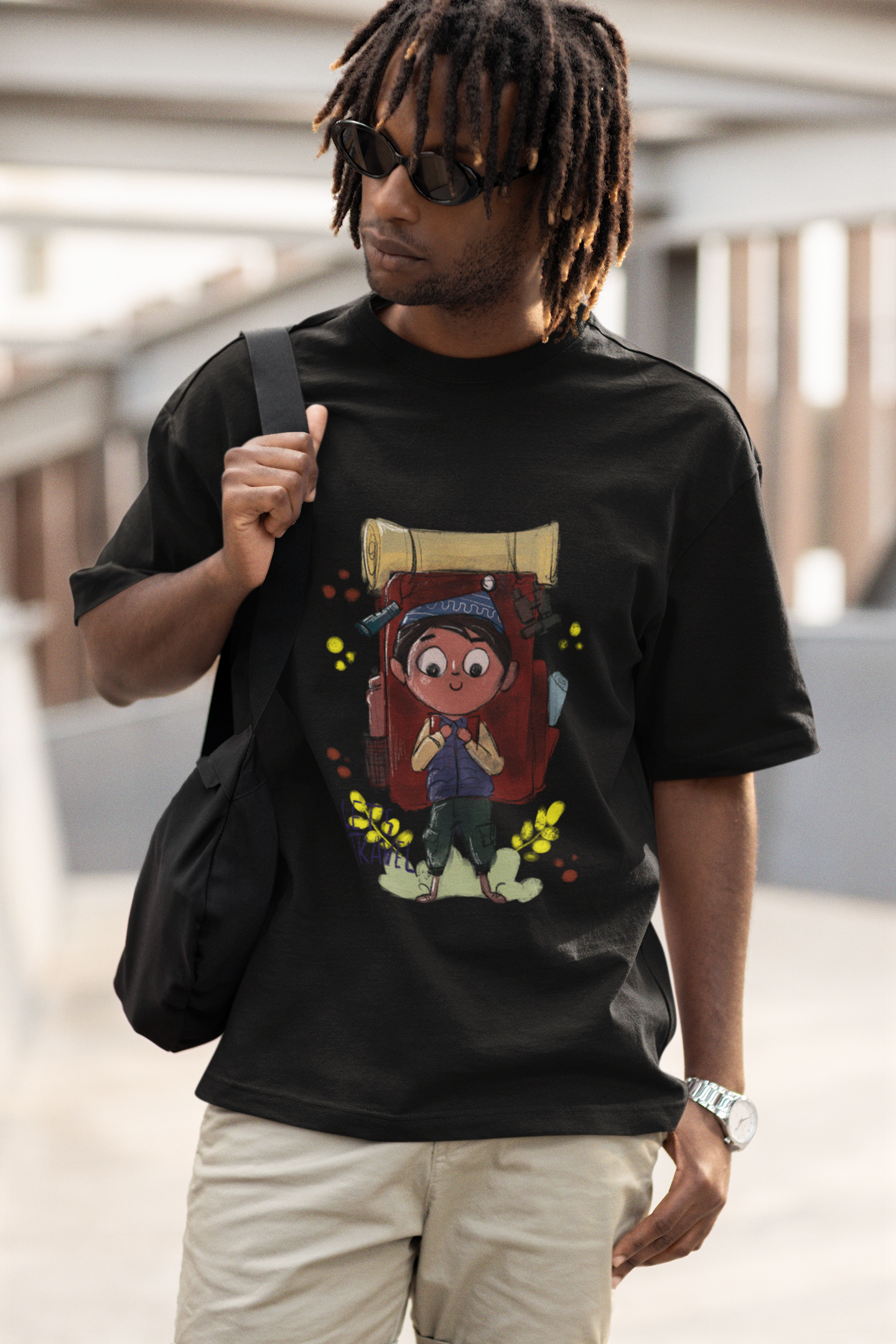 Lets Travel Oversized Unisex T-shirt