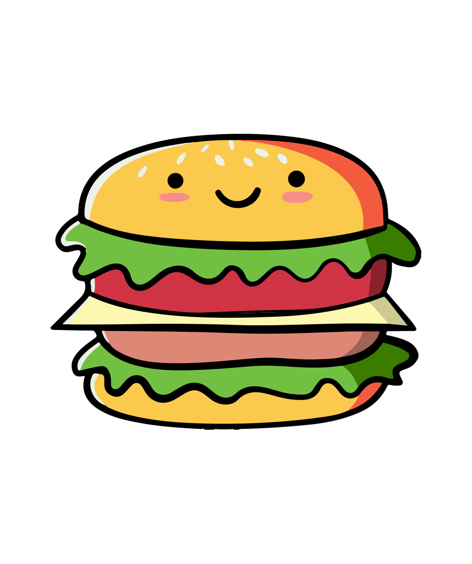 Pocket Burger Hoodie by Satavisha