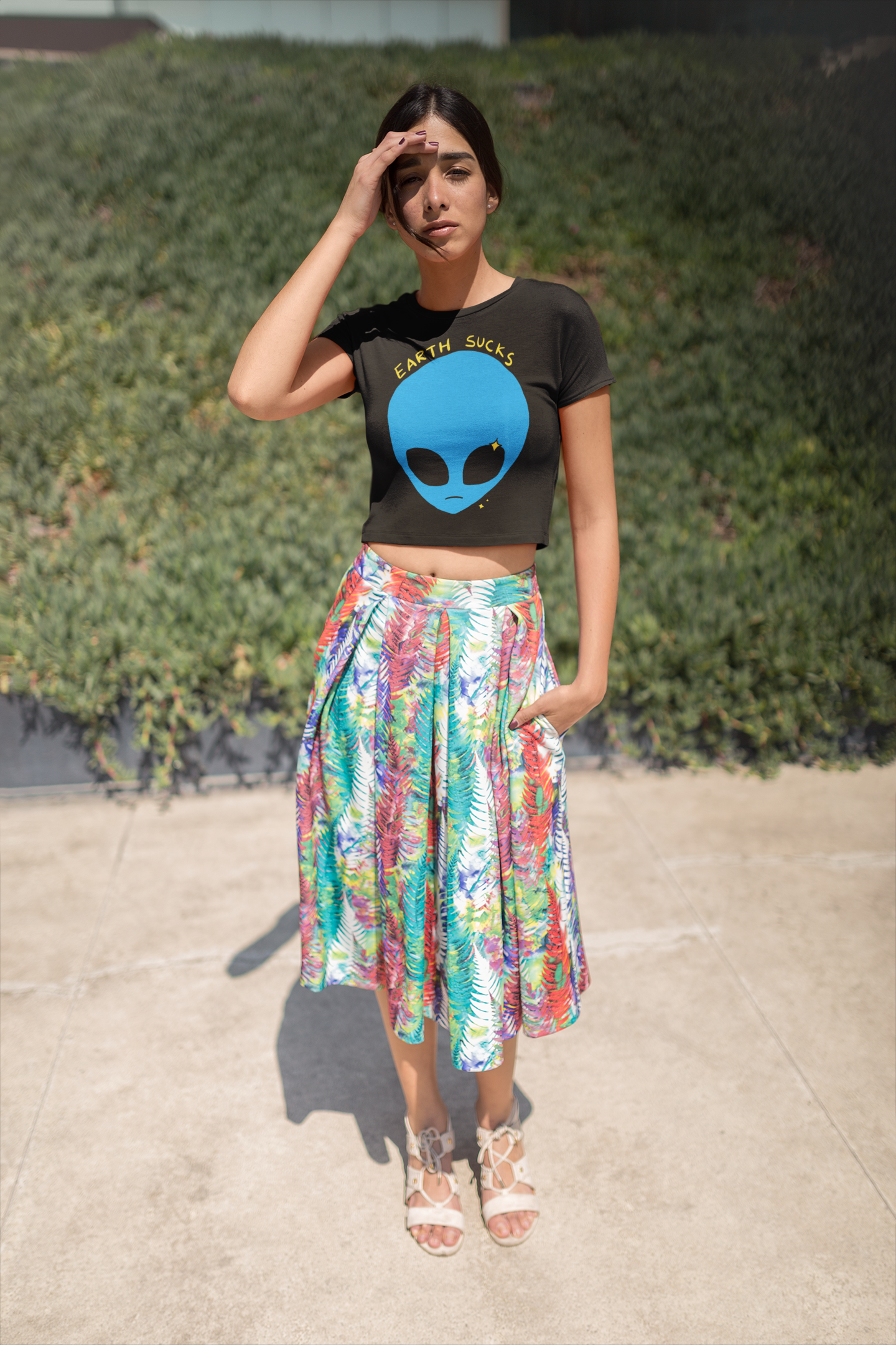 Earth Sucks Crop Top