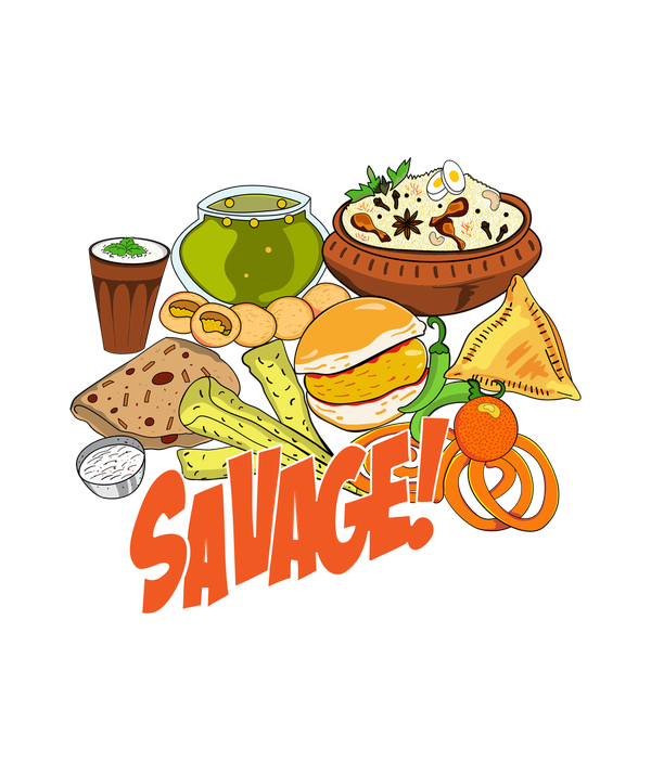Savage Indian Food T-shirt - Calenvie