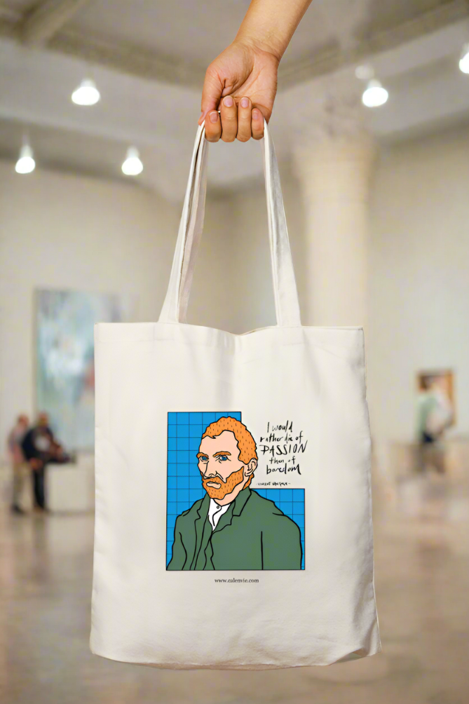 Gogh-Getter Van Gogh Tote Bag with Zipper