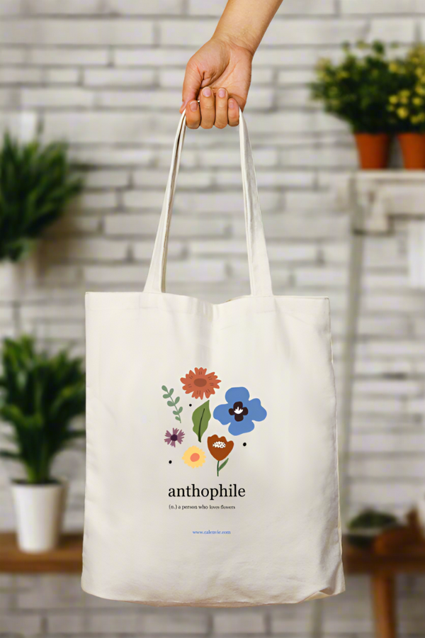 Blossom Buddy Anthophile Tote Bag with Zipper