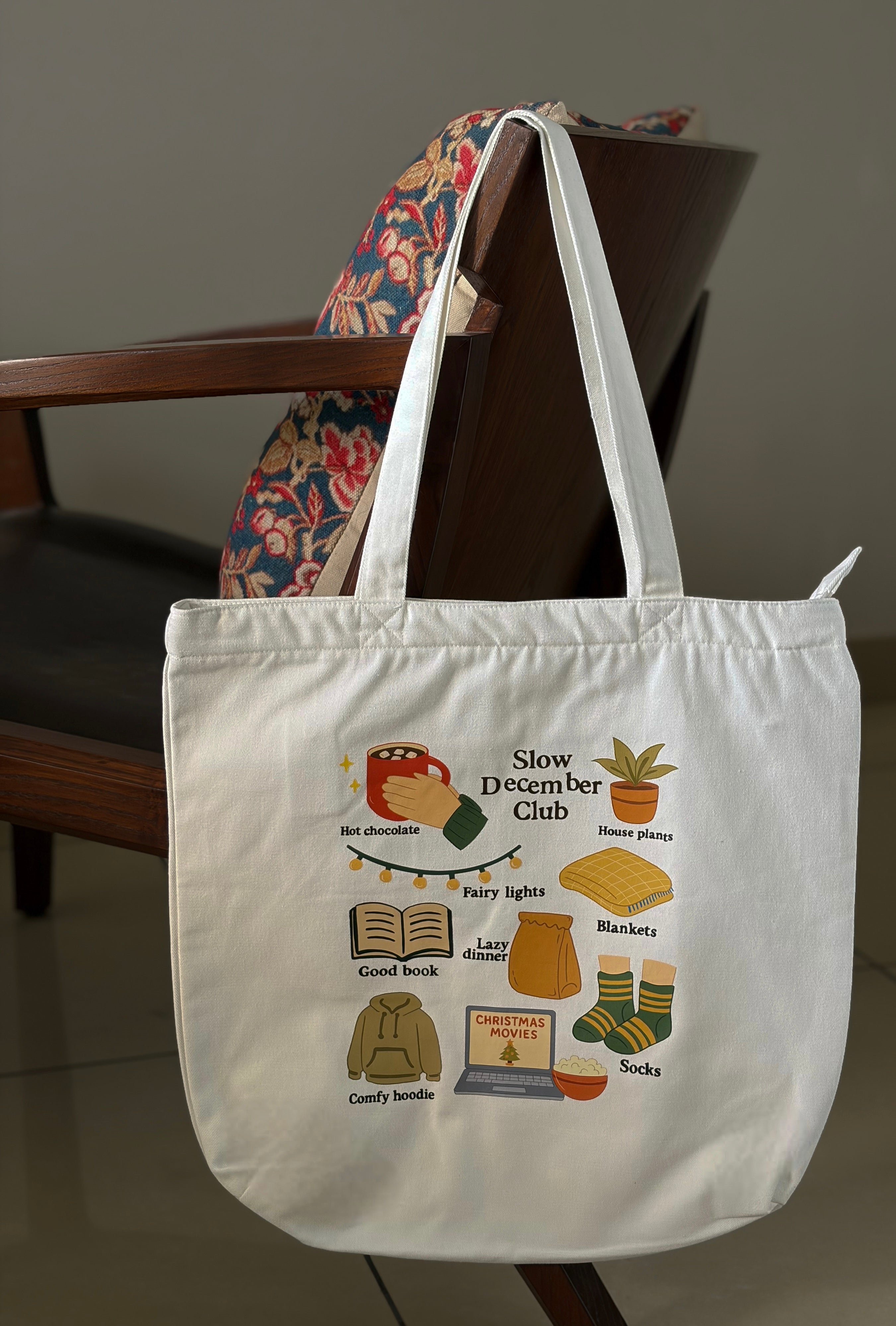 Slow December Club Tote Bag