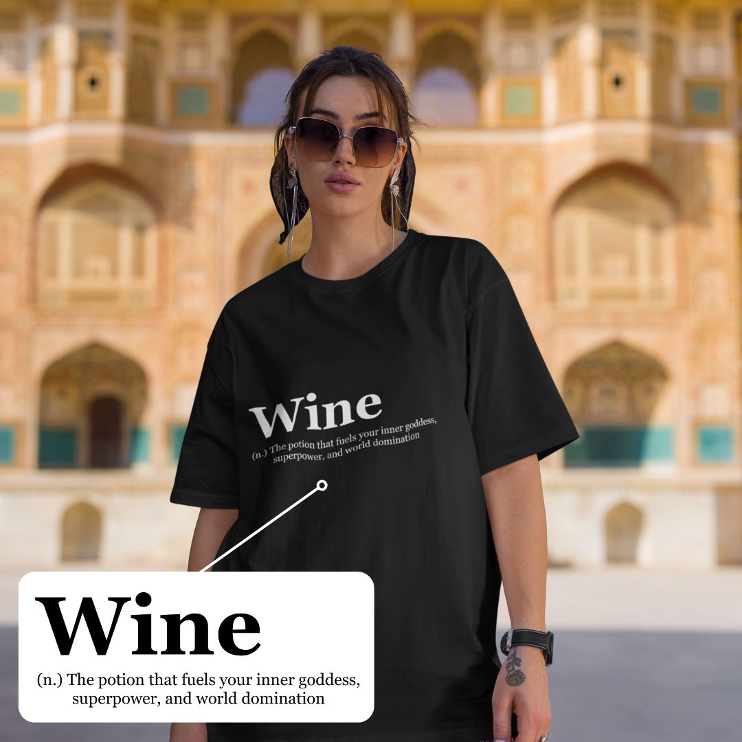 Wine Oversized Tshirt