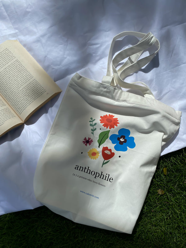 Blossom Buddy Anthophile Tote Bag with Zipper