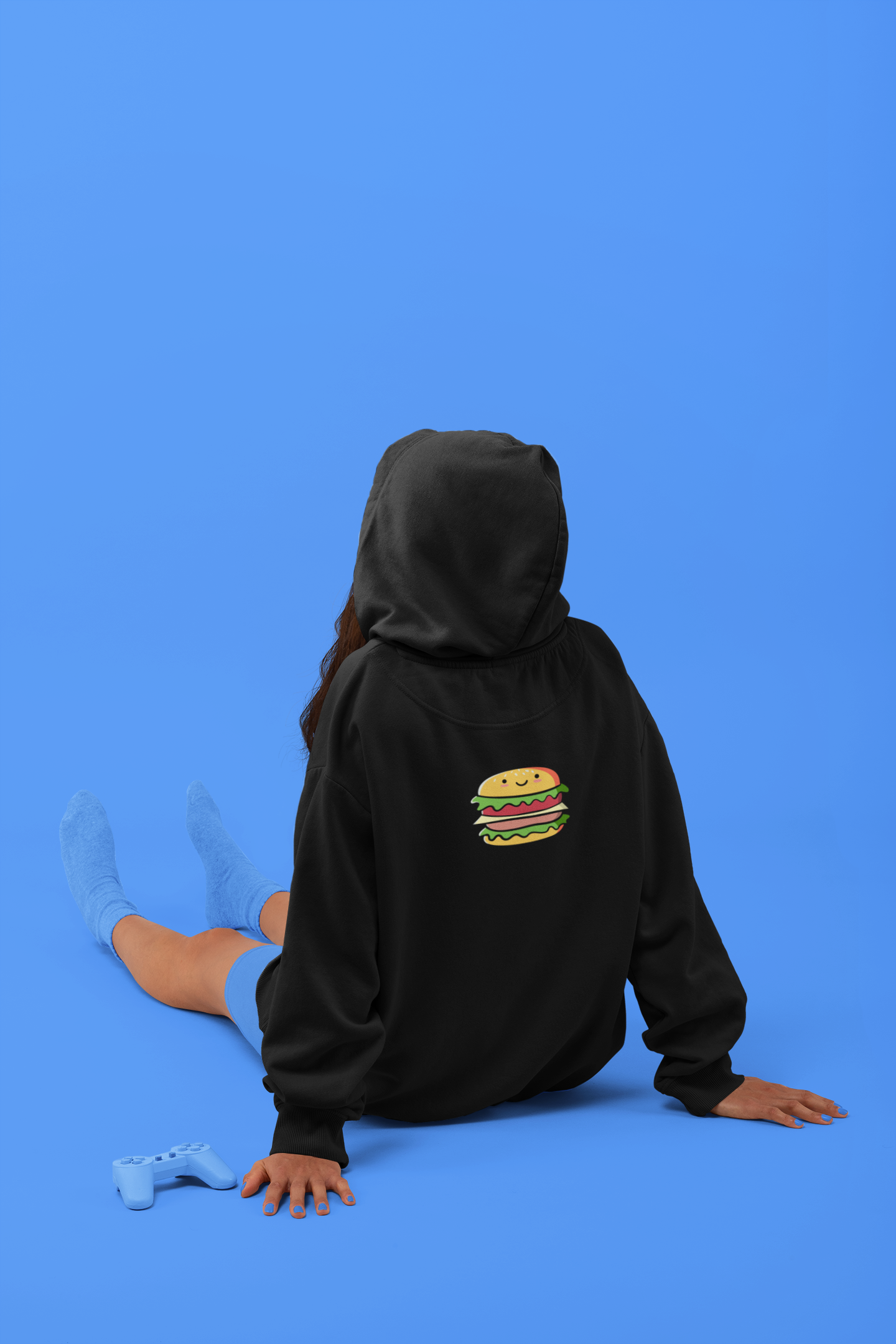 Pocket Burger Hoodie by Satavisha