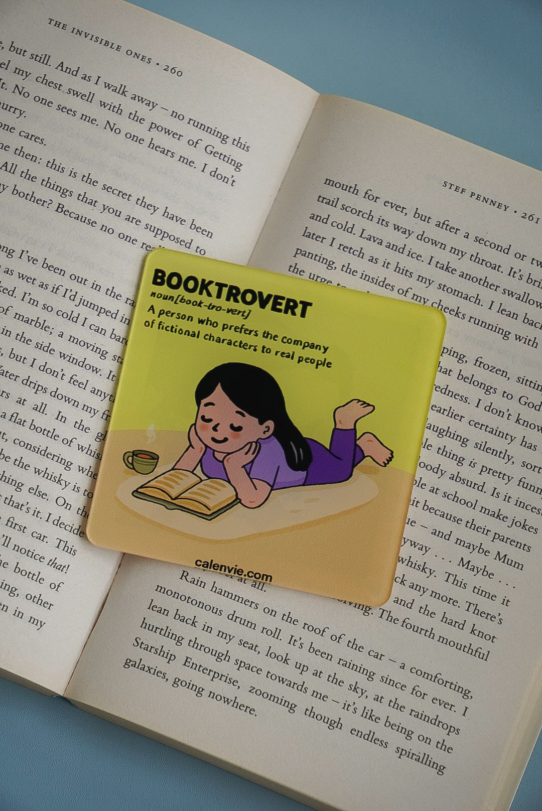 Booktrovert Fridge Magnet for Bookworms