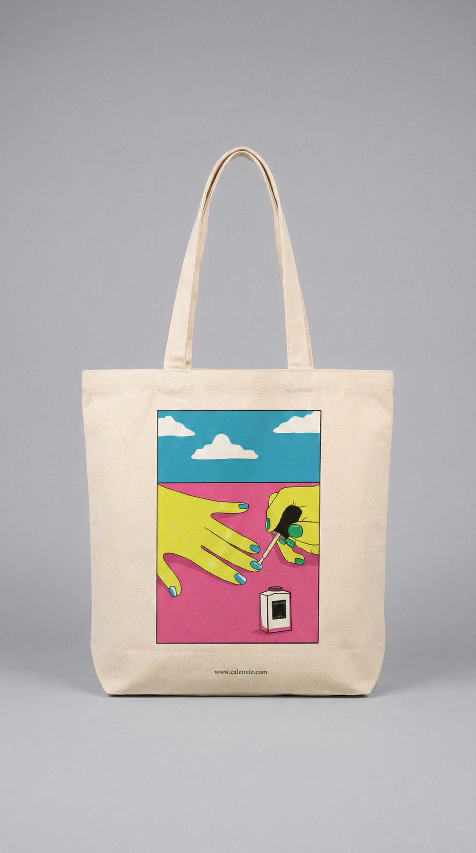 Nail Art Essentials Tote Bag with Zipper