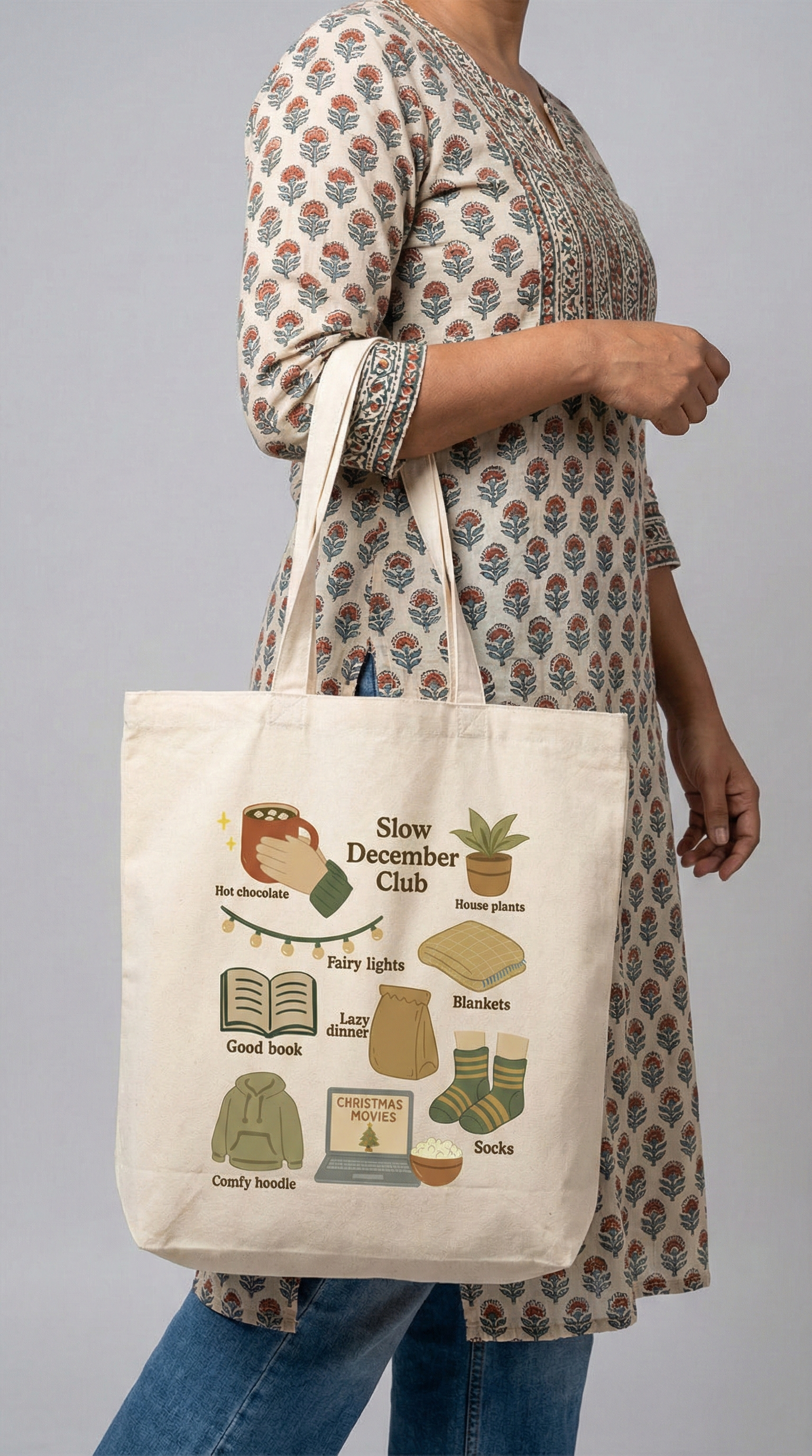 Slow December Club Tote Bag