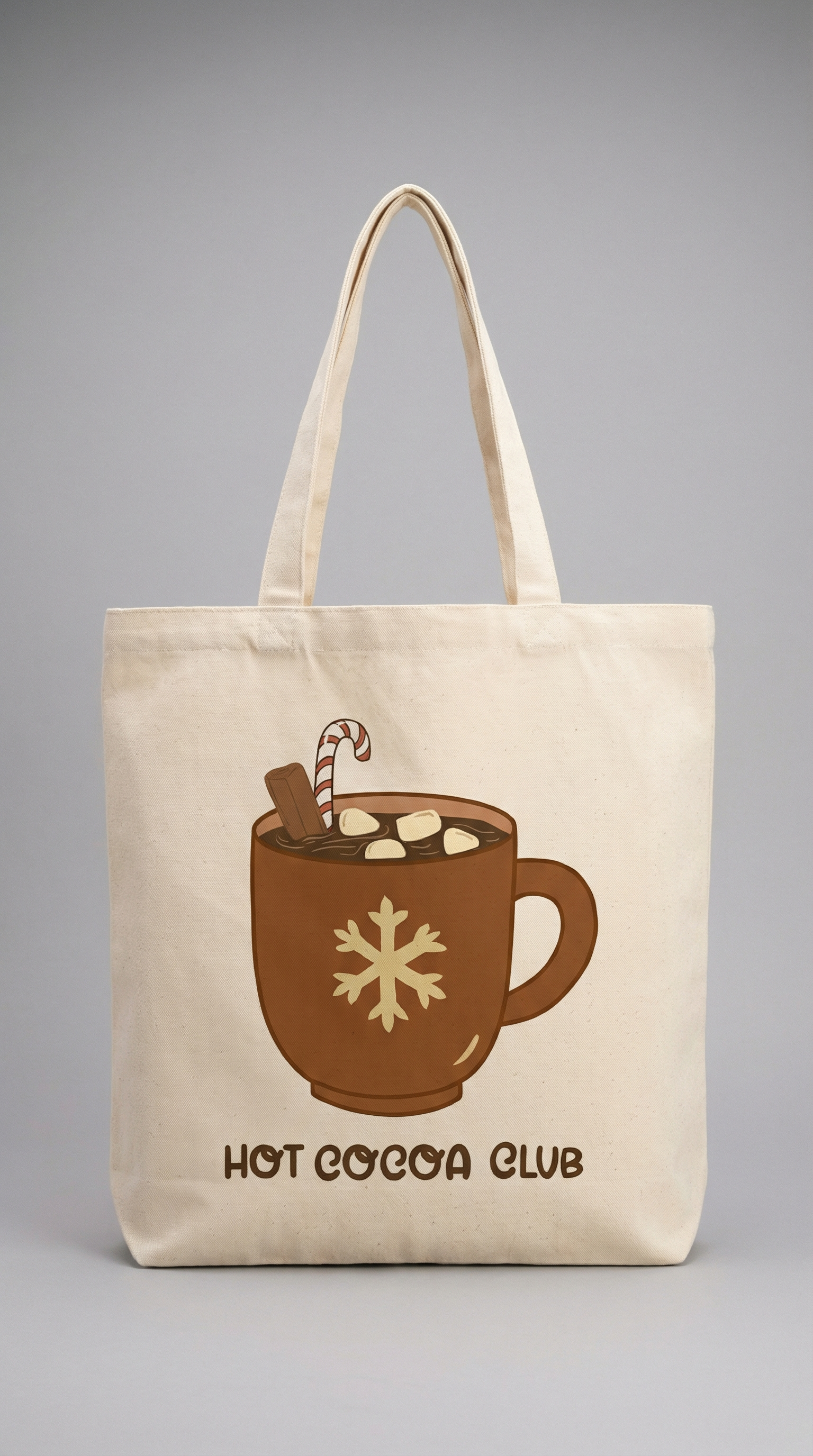Hot Cocoa Club Large Tote Bag