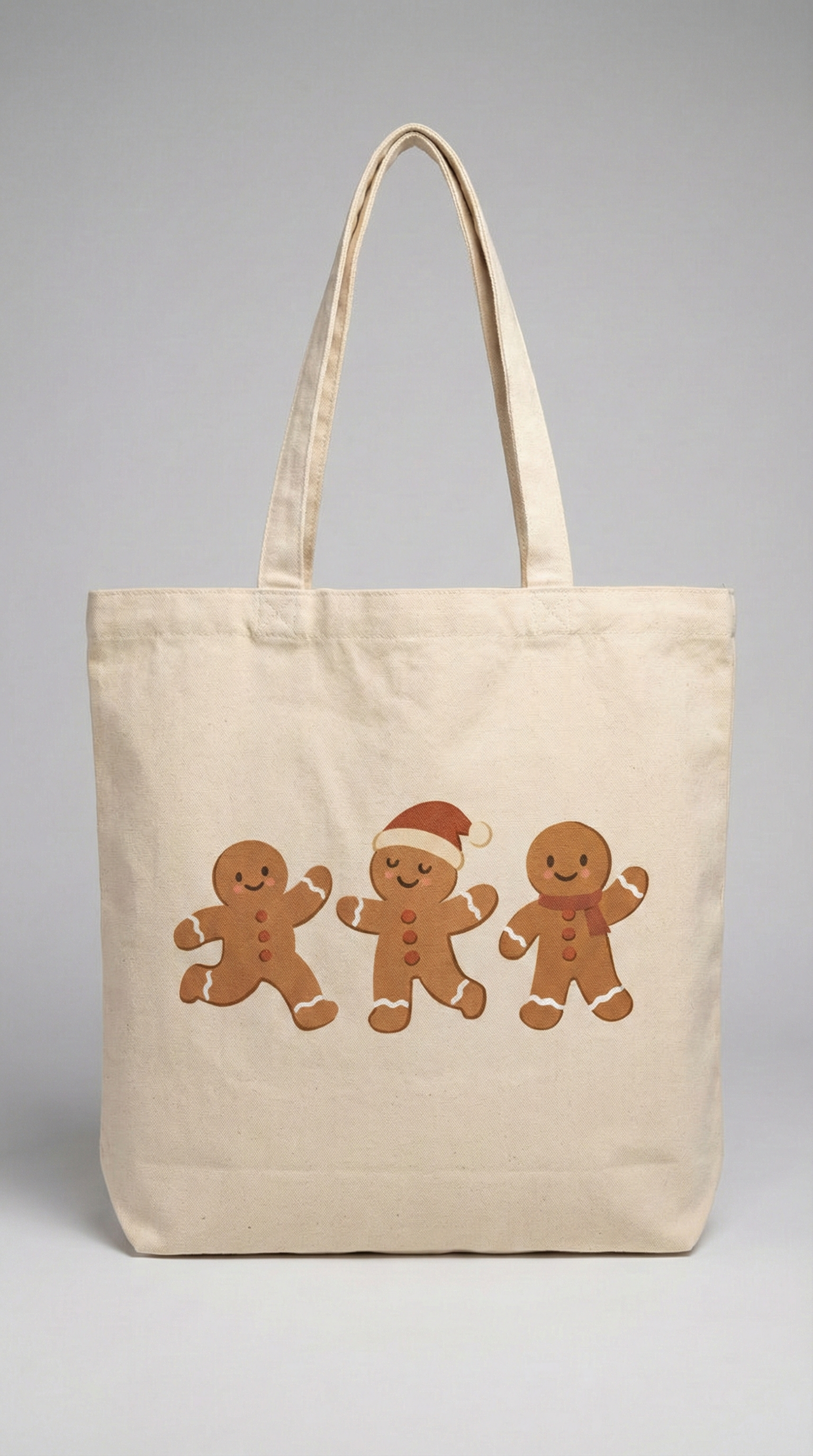 Gingerbread Men Large Tote Bag
