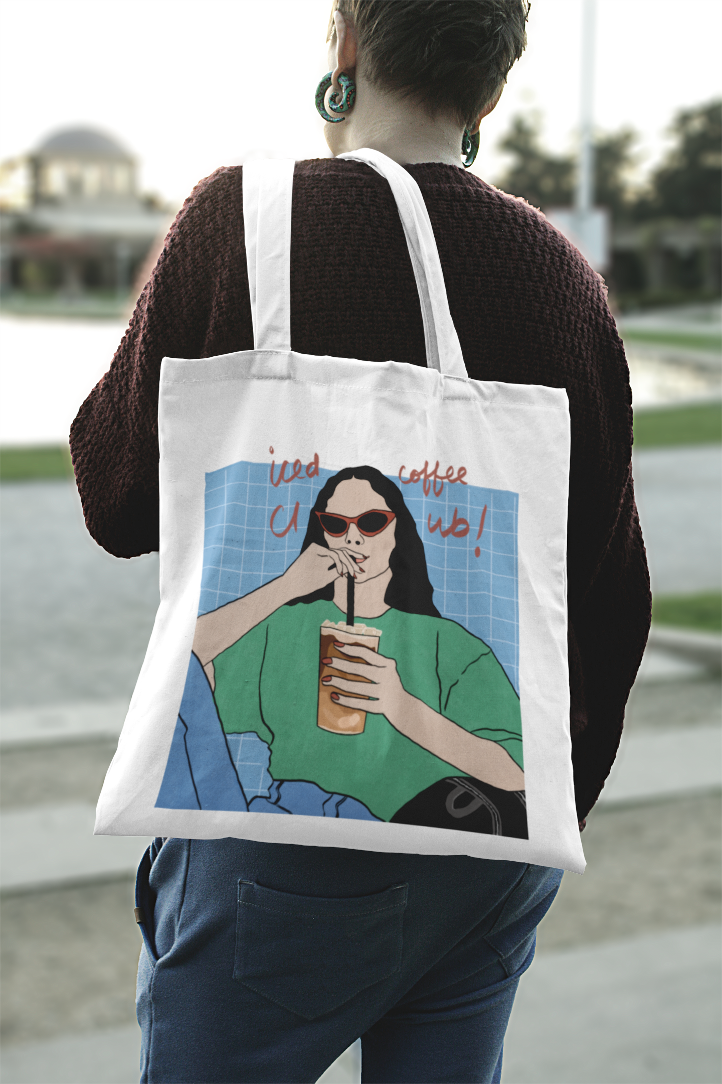 Iced Coffee Club Tote Bag