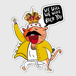 Freddie Cartoon Sticker
