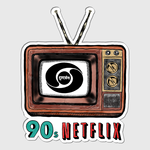 90s Netflix Sticker